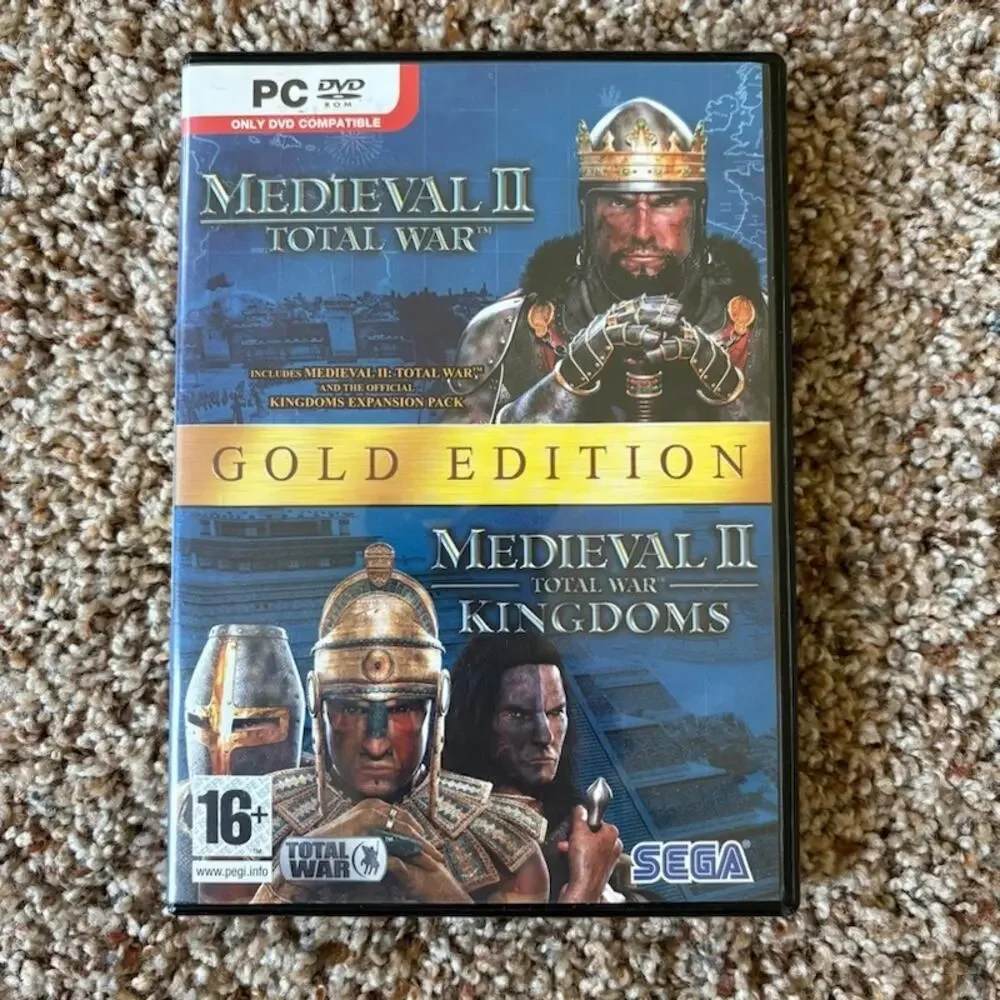 Medieval II Gold Edition Total War Total War Kingdoms PC DVD 2 Discs